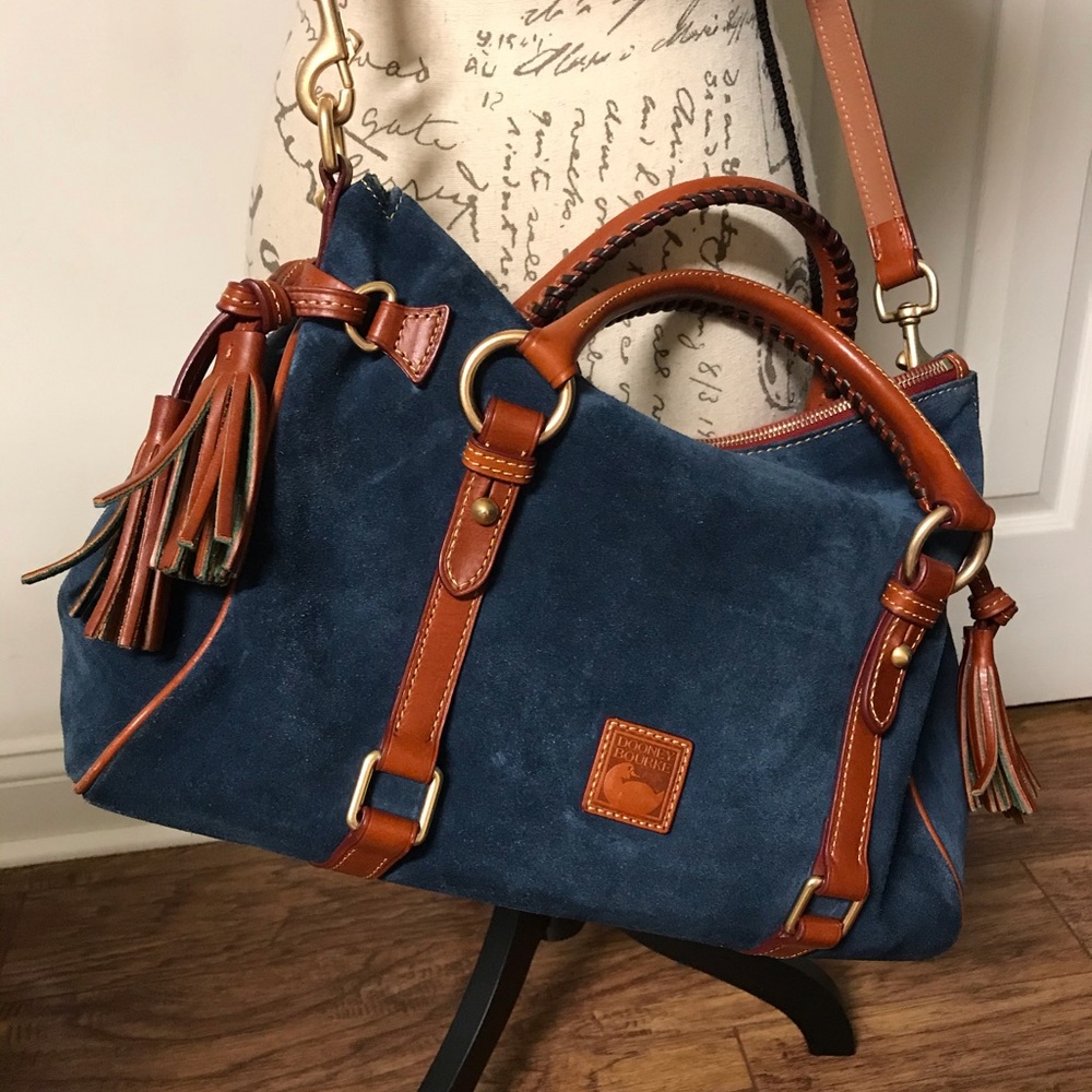 Dooney & Bourke Blue and Brown Women's Bag